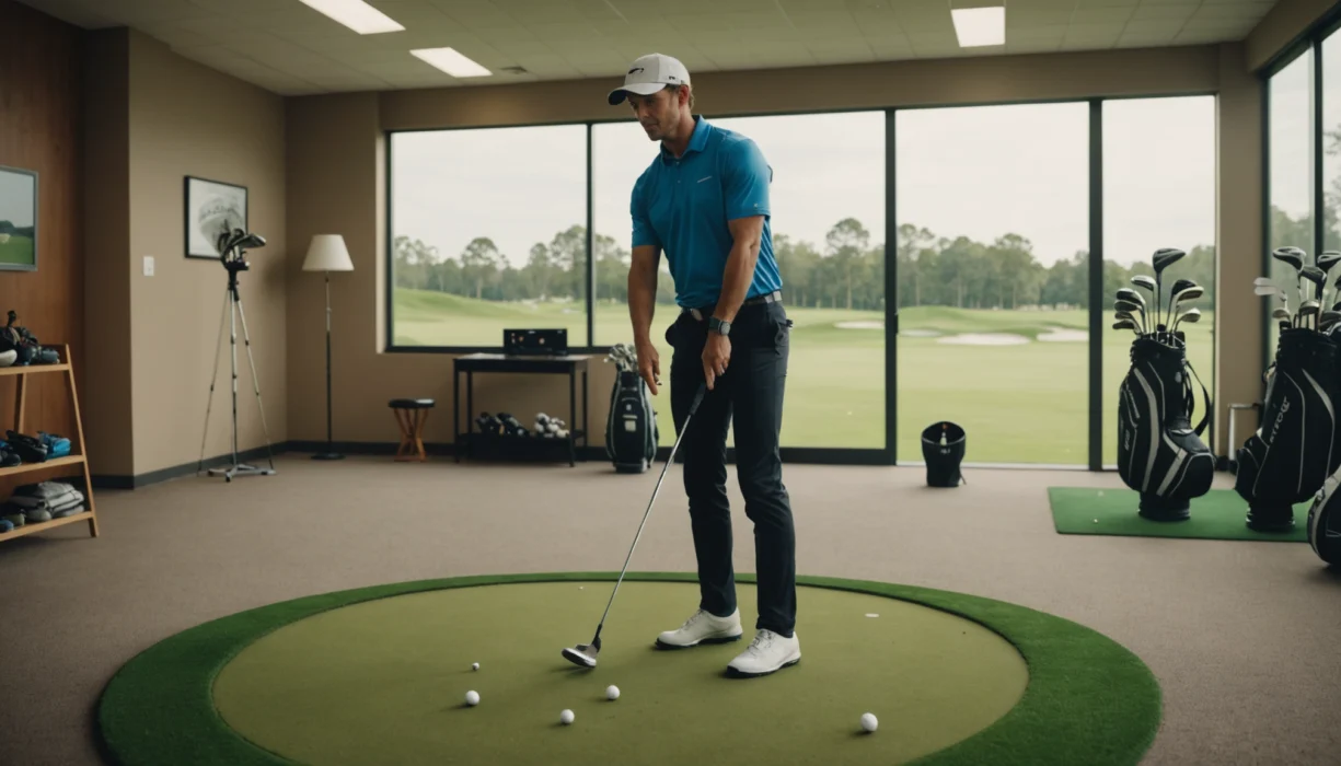 Entraînement golf intérieur